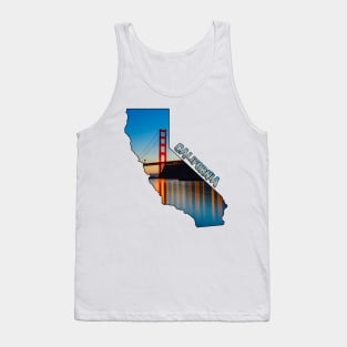 California (Golden Gate Bridge at Sunset) Tank Top